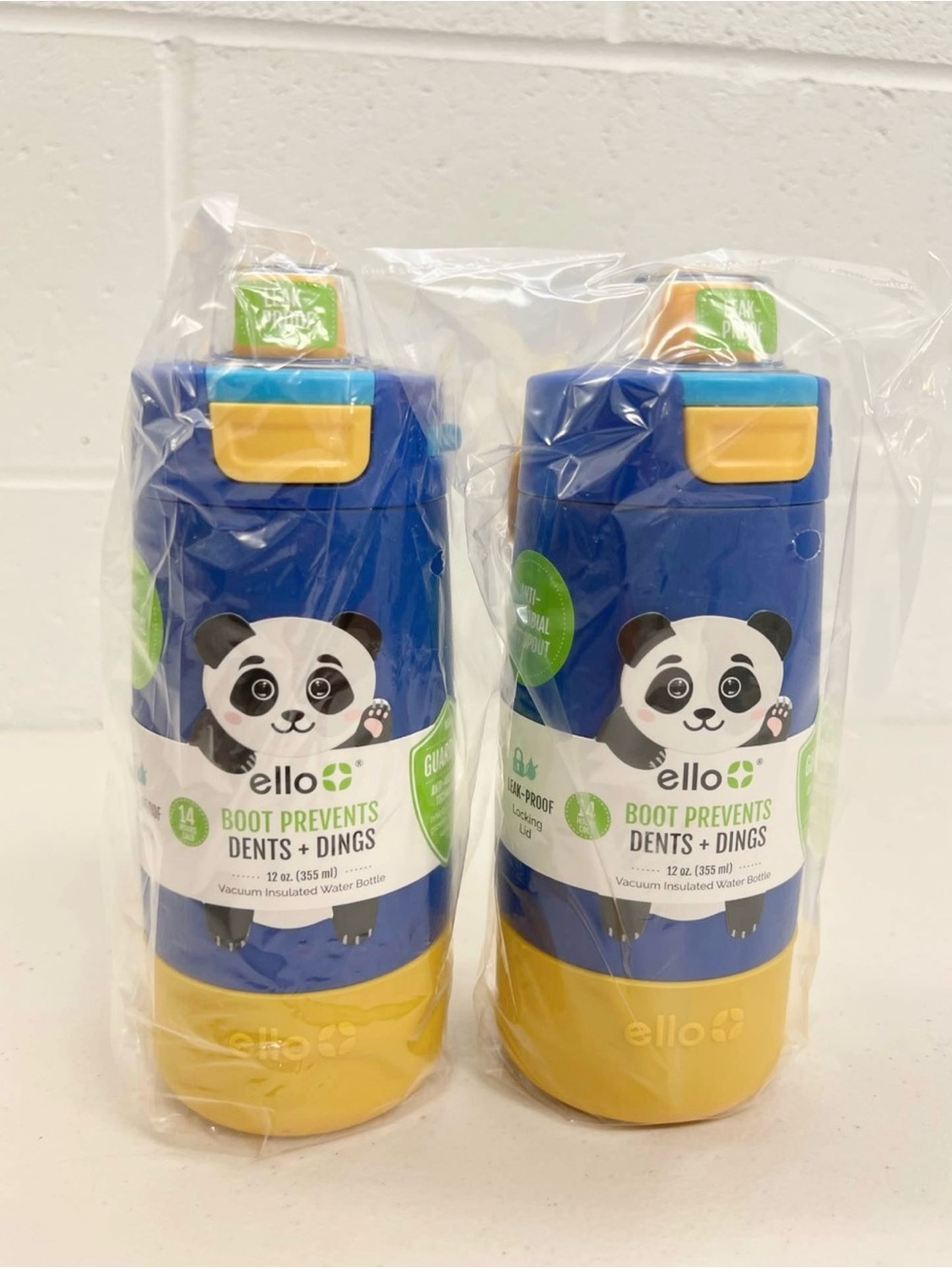 (2) ello Kids 12oz Insulated Water Bottle